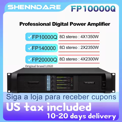 FP10000Q/FP20000Q Audio Power Amplifier 4 Channels 4x1350W 10000 Watts Live Show Professional Disco 