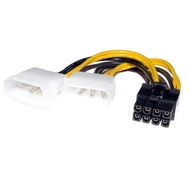 8Pin VGA Power Cable Adapter 2Molex to 8pin PCIE 8pin/