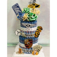 cash Rm100 money cake( harga termasuk duit dlm(