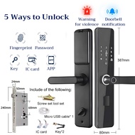 GOGEOUS tuya smart door lock digital door lock face recognition smart door lock fingerprint IC card 