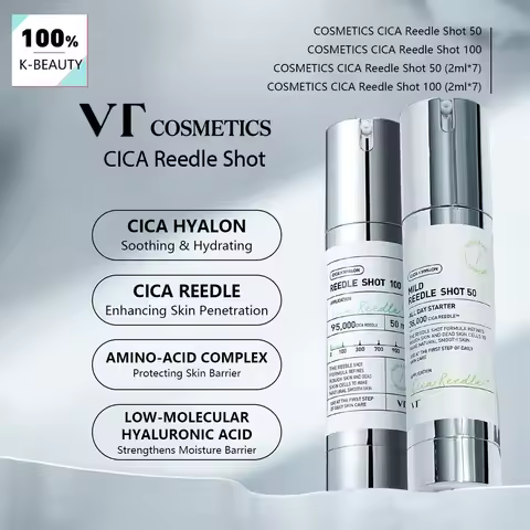 VT COSMETICS CICA Reedle Shot,Multi-Size Options,Centella Asiatica,Intense Hydration,Korean Skincare