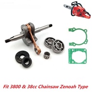 Crankshaft Crank Shaft Ball Bearing Oil Seal Gaskets Kit Fit ZENOAH G3800 38CC Chinese Chainsaw 3800