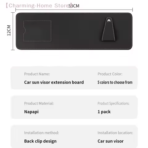 【M】1Pcs Car Window Glasses And Card Storage Blocker Car Sun Visor Extender Can Store Sundries Sun Bl