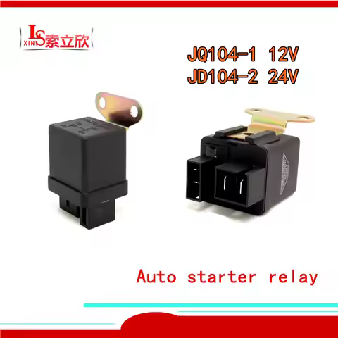 5PCS/LOT 100%New Automobile relay JQ104-1 12V JD104-2 24V JQ104 1 Is Suitable For Foton 60A 12v 24v 