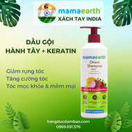 Dầu Gội Chống Rụng Tóc Hành Tây & Keratin Thực Vật - MamaEarth Onion Shampoo 250ml