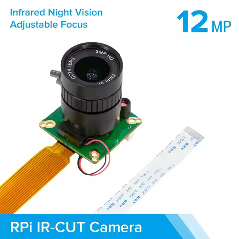 Arducam High Quality IR-CUT Camera for Raspberry Pi, 12.3MP 1/2.3 Inch IMX477 HQ Camera Module with 