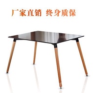 W8Rental House Dining Table and Chair Set for Home Use, Small Apartment, Simple White Solid Wood Din