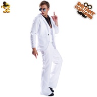 Adult Men Retro Disco Stage Costume 80s Performance Costume cosplay Costume cosplay Costume LYAJIE25