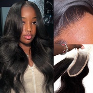 Ture HD Lace 2x6 Closure Tóc người Sóng cơ thể Chỉ Làm tan chảy Ren Tóc Brazil Closure Tóc nguyên ch