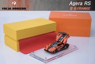 Focal Horizon FH 1:64 Agera RS Orange limit999 Die-Cast Car Model Collection Miniature