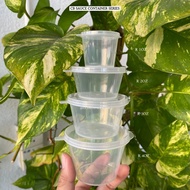 Sauce Round Container with attached lid (1oz / 2oz)