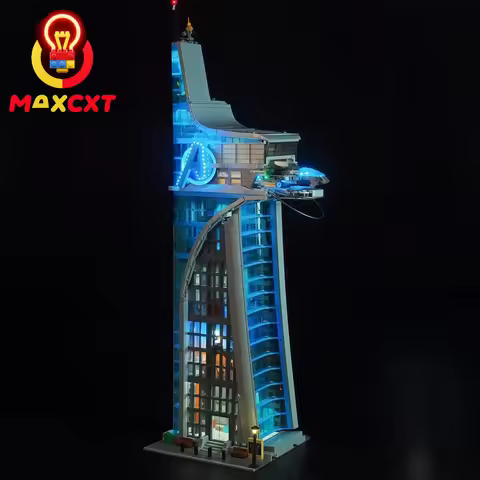 MAXCXT LED Light Set For LEGO 76269 Marvel Avengers Tower DIY Decorative Lamp Not Include Lego Build