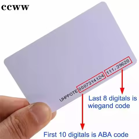 10Pcs 125KHz ID EM4100 TK4100 Read Only Blank Cards RFID Token Tag Proximity Chip Patrol Management 
