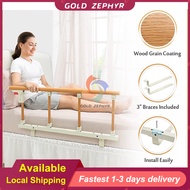 Side Rails For Bed Folding Aluminium Bed Rail Bed Guard Rail For Adult Elderly Patient 3 Bars