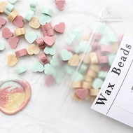 [SG] Heart Shaped Wax Beads | Mushroom Wax Beads | Pastel Sealing Wax | Wax Seal | Wax Stamp Pallets