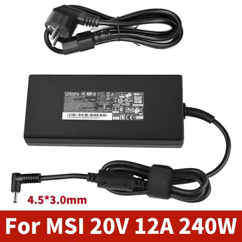 240W 20V 12A Laptop Power Adapter Charger For MSI Delta 15 15 A5EFK 15001 GF66 GF76 GL66 GL76 12U Sw