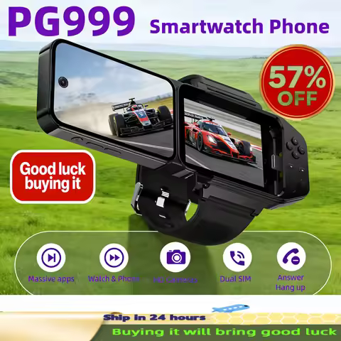 PG999 Smartwatch Phone Touch Screen Wi-Fi 4G GPS Dual SIM Dual StandbGlobal Connect Octa-Core Powerh