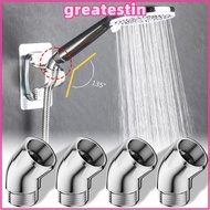 GREATMY Shower Angle Controller, Handheld Universal Port Showerhead Angle Adjuster, 1/2-inch Elbow 1