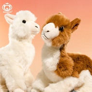Simulasi Bebiri Alpaca Animal Plush Toy Comfort Doll Bantal Krismas Anak Patung Perkahwinan Patung M