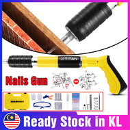 Manual Steel Nails Gun Rivet Tufting Ceiling Concrete Wall Anchor Wire Fastening Nailer Pipe Round Nail Free 20PCS Nails