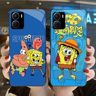 DJ-47 spongebob Casing GLASS soft frame black VIVO iQOO Y16 Z9X Y17S Y15S Y15A Y56 Y36i Y01 Y36 U5X 