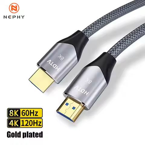 8K HDMI 2.1 Cable 48Gbps 8K@60Hz 4K 120Hz eARC Dolby HDR10 For PS5 Xbox HDTV Samsung Sony LG Mac PC 