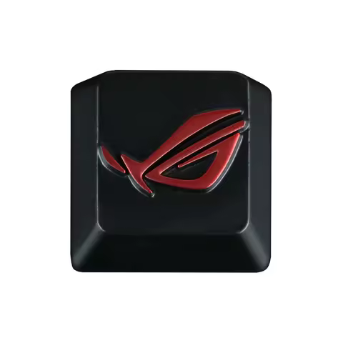 1 pc Keystone Artisan Keycaps for Mechanical Keyboard ROG Theme Black Color Zinc Aluminum Alloy AULA