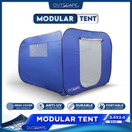 OUTSCAPE® Modular Tent with ANTI-MOSQUITO Mesh Cover Calamity Evacuation Emergency Isolation Tent