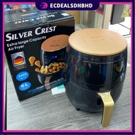 6L SILVER CREST Large Capacity Air Fryer Murah Mini Air Fryer Non-Stick Fryer Smart Air Fryer Electr