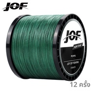 JOF 12 Strands สายถัก Braided Multifilament 300M 500M 1000M ปลาคาร์พตกปลาญี่ปุ่น Pe สายลวดอุปกรณ์ตกป