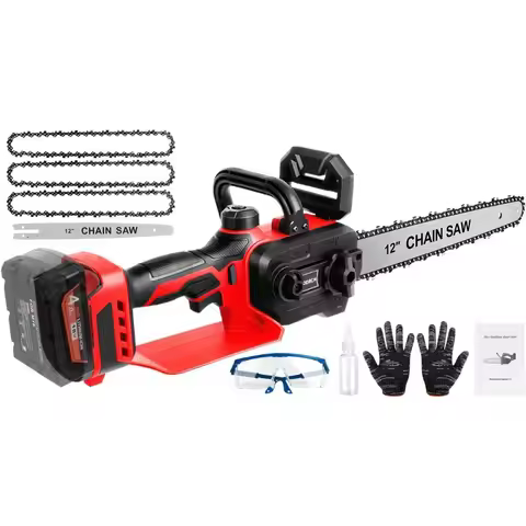 Cordless 12 Inch Handheld Brushless Electric Chainsaw Compatible with M18 18V Battery for Efficient 