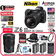 Nikon Z6II / Z6 II / Z6 Mark II / Z62 Mirrorless Camera +FTZ II + Z 24-120mm /Z 24-70mm/28-200mm Len