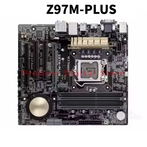 Used ASUS Z97M-PLUS LGA1150 mATX Motherboard Supports i7-4790K & M.2