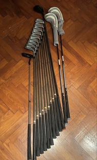Honma Golf Club Set with Irons, Woods, and a Putter