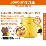JOYOUNG X Line Friends Electric Mini Pot 1.2L Steamer Personal Hotpot Stainless Steel (KD12D603)
