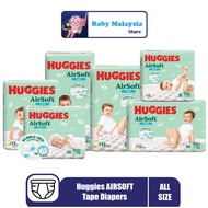 Huggies AIRSOFT Tape Diapers - ALL SIZE