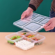 Fast Food Box Multi-Grid Takeaway Six-Grid Packing Box Bento Thickened Lunch Box Lunch Box Soup Bowl