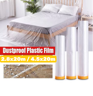 [SG SELLER]Plastic Dust Cover Dust Prevention Renovation Drop Sheet Protective Plastic Film Furnitur