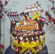 SNACK TOWER KUE TART BUCKET BUKET JAJANAN SNACK SUSUN ULANG TAHUN COD