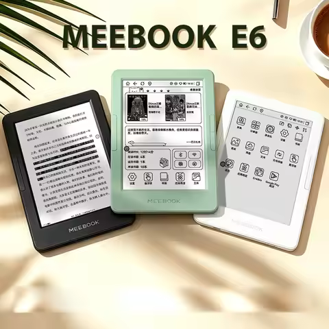 Meebook E6 Ereader 300PPI AI Reader Open System 3+32GB with Buttons Front Reading Lights 6 Inches E 