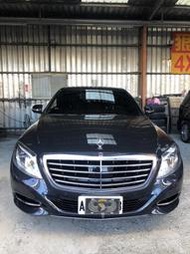 17年Benz－S-350d柴油-3.0-長軸版 一手車跑38000公里．總代理 全車功能正常、內外如新 原廠保養資料齊