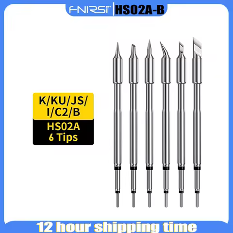 FNIRSI HS-02 Series Soldering Iron Head Accessories, B2 C2 HS-02A/B, Power Cc Cable Soldering Iron H