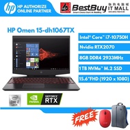 HP Omen Gaming Laptop (I7-10750H/8 GB/1TBSSD/RTX20708 GB/15.6FHD300HZ/W10) 15-DH1067TX