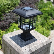 Solar Light Outdoor Pillar Light Outdoor Courtyard Waterproof Garden Villa Fence Gate Pillar Light L