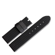 21mm Waterproof Rubber Watchband For Chopard Tyre Texture Silicone Watch Strap Black Men Women Tape 
