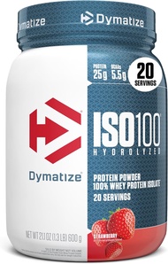 Dymatize ISO100 Hydrolyzed Protein Powder 100% Whey Isolate Protein  1.4 Lbs/20 Servings เวย์โปรตีนไ