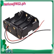 8pcs Aa Cells Battery (12v) Clip Holder Box Case Black