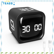 TEASG Digital Cube Timer, Gravity Sensing 5/10/30/60min Pomodoro Timer,  Custom Countdown Rotation T