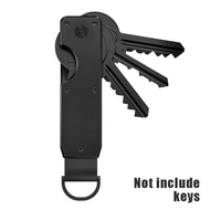 MountaineerMart Key Organizer Compact Holder Metal Key Chain Minimalist Key Case Holder Secures 1-5