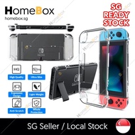 HomeBox 🇸🇬 Nintendo Switch OLED Crystal Case Transparent Crystal Hard Shell Casing Console &amp; Joy-Con For Nintendo Switch
